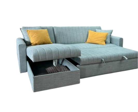 Santa Barbara L-shape storage Bed Sofa